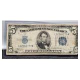 1934C $5 Silver Certificate Note