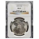 1898-O Slab Morgan Dollar NGC MS63