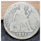 1891-O Liberty Seated Dime