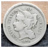 1870 Three Cent