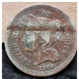 1869 Three Cent
