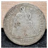 1883 Liberty Seated Dime