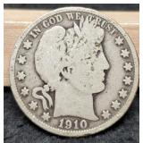 1910 Barber Half Dollar