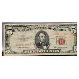 1963 $5 Red Seal Note