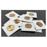 (11) Different Sacagawea Dollars Unc.