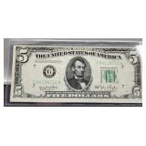 1950 $5 FR Note Unc.