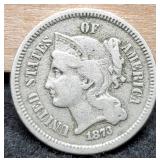 1873 Three Cent
