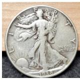 1938-D W. Liberty Half Dollar VF35