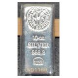(10) Troy Oz. Silver Bar, SOLD BY THE OUNCE
