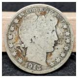 1915 Barber Half Dollar Better Date