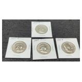 (4) F. Half Dollars: 1951-P&D, 1952-P&D