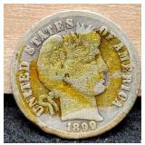 1899-S w/ Some Glue Residue On Obverse