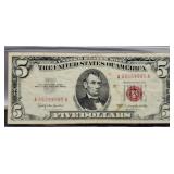 1963 $5 Red Seal Note VF