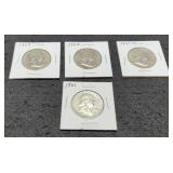 (4) F. Half Dollars: 1961-P&D, 1962, 1963