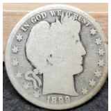 1899-S Barber Half Dollar