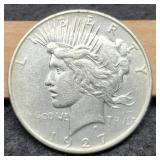 1927-D Peace Dollar XF45