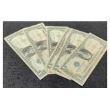 (6) 1957 $1 Silver Certificate Notes