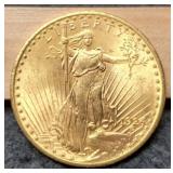 1924 $20 Gold St. Gaudens Double Eagle BU