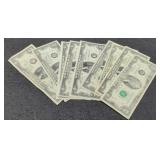 (9) $2 FR Notes 1976, 1995, 2003