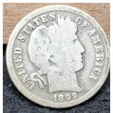 1899-O Barber Dime