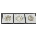 (3) 1963 F. Half Dollar