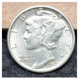 1940-S Mercury Dime BU