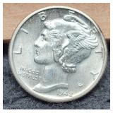 1942-D Mercury Dime MS65