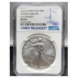 2024 (W) Slab Silver Eagle NGC MS69 Early Releases