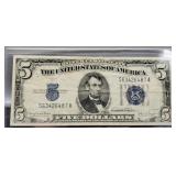 1934-D $5 Silver Certificate Note AU