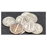 (8) Mercury Dimes