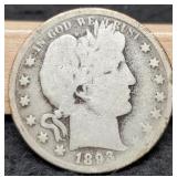 1893 Barber Half Dollar