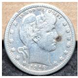 1916-D Barber Quarter XF40