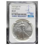 2024 Slab Silver Eagle NGC MS69 Early Releases