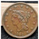 1842 Large Cent