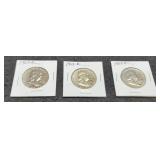 (3) 1963-D F. Half Dollars
