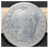 1908-S Barber Half Dollar