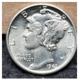 1943 Mercury Dime BU