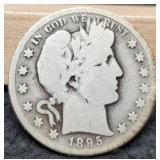 1895-S Barber Half Dollar