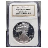 2004-W Slab Proof Silver Eagle NGC PF69