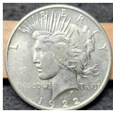 1922-S Peace Dollar Unc.