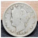 1889 V Nickel