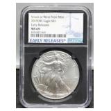 2019 (W) Slab Silver Eagle NGC MS69
