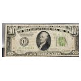 1928 B $10 Redeemable In Gold FR Note