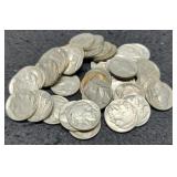 (40) Full Date Buffalo Nickels