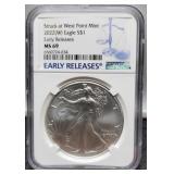 2022 (W) Slab Silver NGC MS69