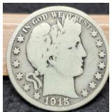 1915-S Barber Quarter