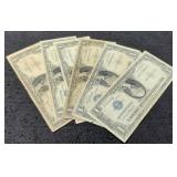 (6) 1935 $1 Silver Certificate Notes
