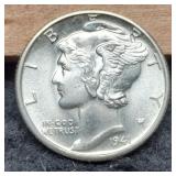 1941-D Mercury Dime MS65