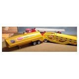 Tonka Truck and 3 Trailers