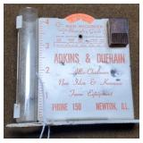 Adkins and Dufrain AC Rain Guage